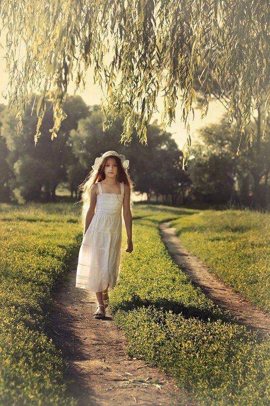 people, portrait, summer, child, children, girl По летним тропинкамphoto preview