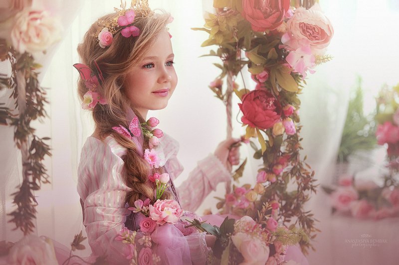 дети, сказка, рапунцель, принцесса, вечна, цветы Рапунцельphoto preview