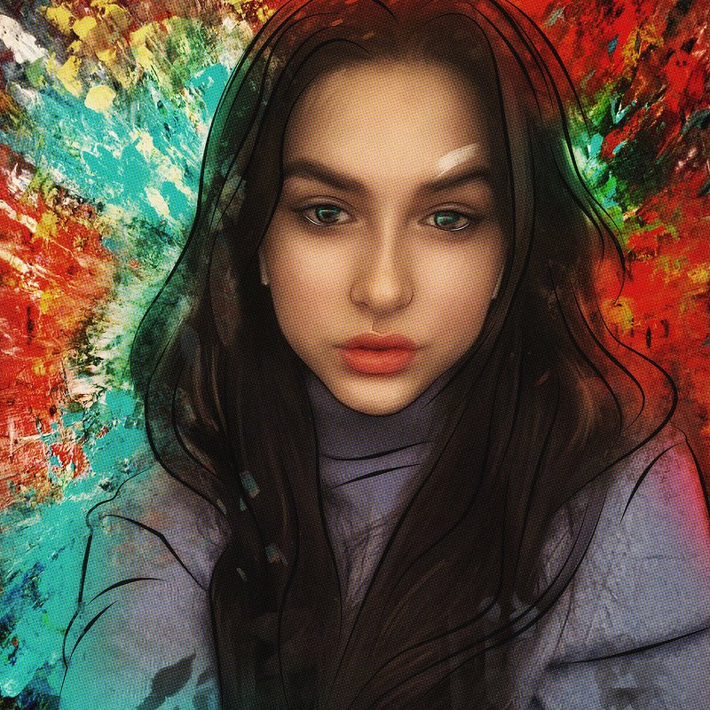 арт-портрет по фото из инстаграмаphoto preview