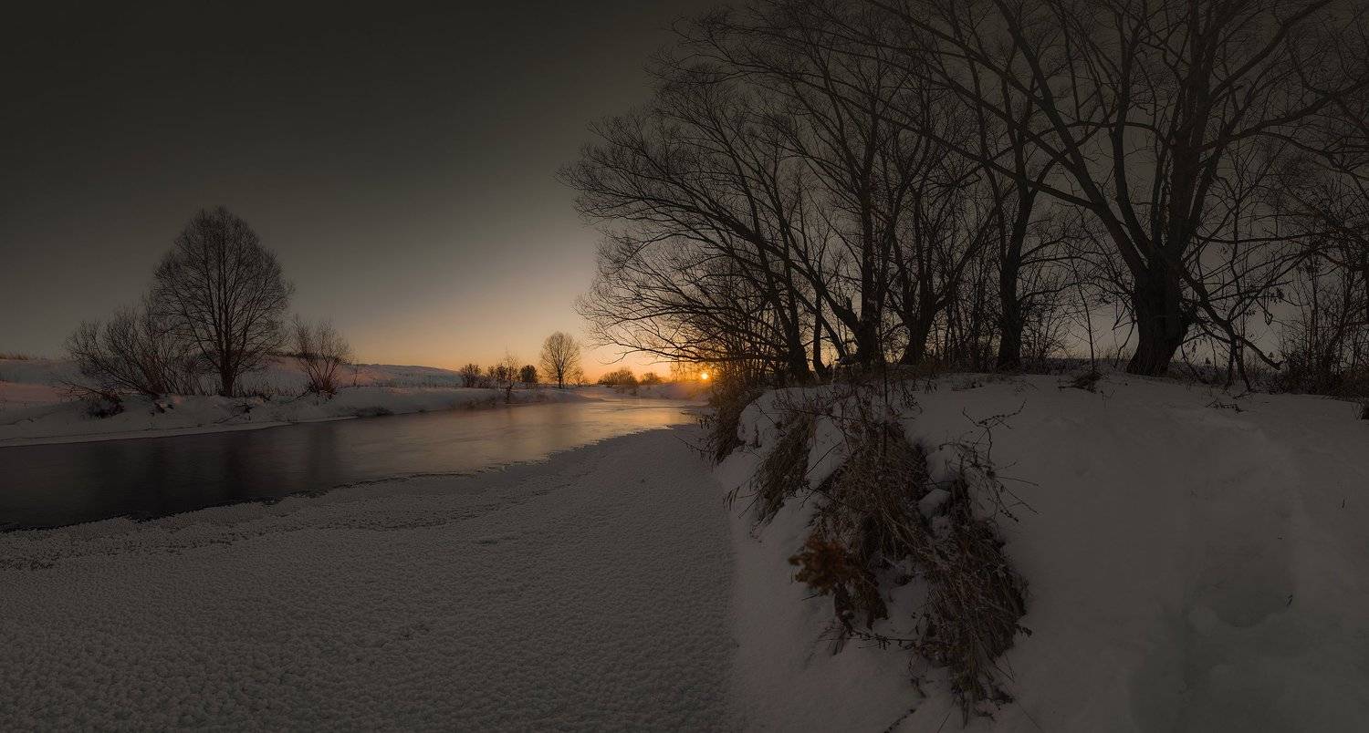Провожая солнце. Автор: Рустам Афлятунов природа, пейзаж, река, вечер, Рустам Афлятунов