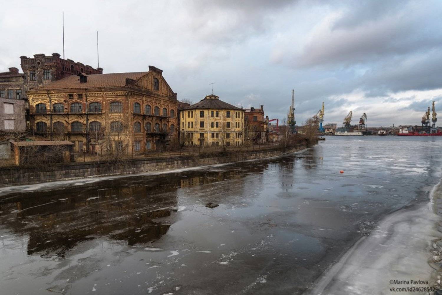 город, петербург, архитектура, городской пейзаж, непарадный петербург, гутуевский остров, река екатерингофка, питерская зима, Марина Павлова