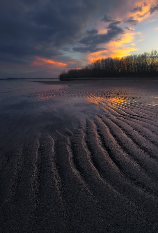 landscape nature beach patterns couds colors soft moody Beach patterns фото превью