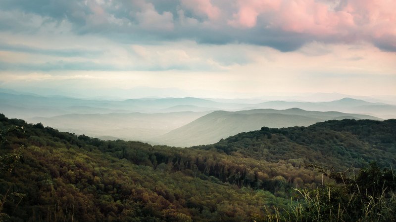 горы, вечер, закат ***photo preview