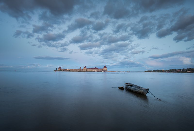 Крепость, Орешек, Ладога, Закат, Север. Крепость Орешек. Ленинградская область.photo preview