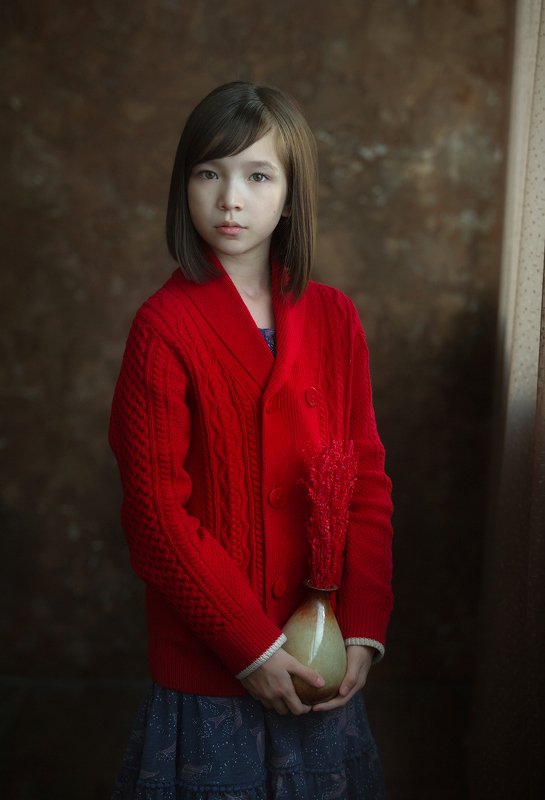 дети,портрет, цвет, красный Линара!photo preview