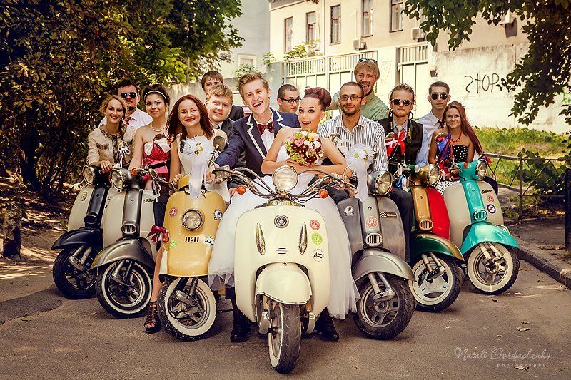 Retro weddingphoto preview