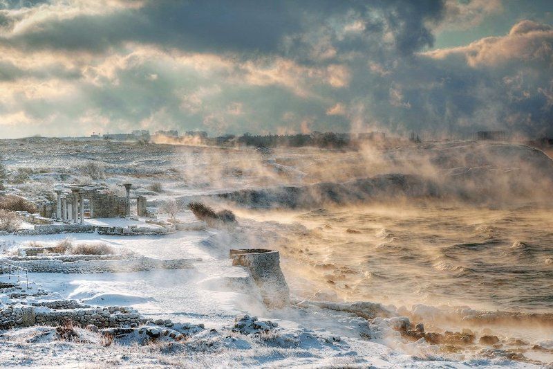 херсонес, зима Застывший полис Византии. Зимаphoto preview