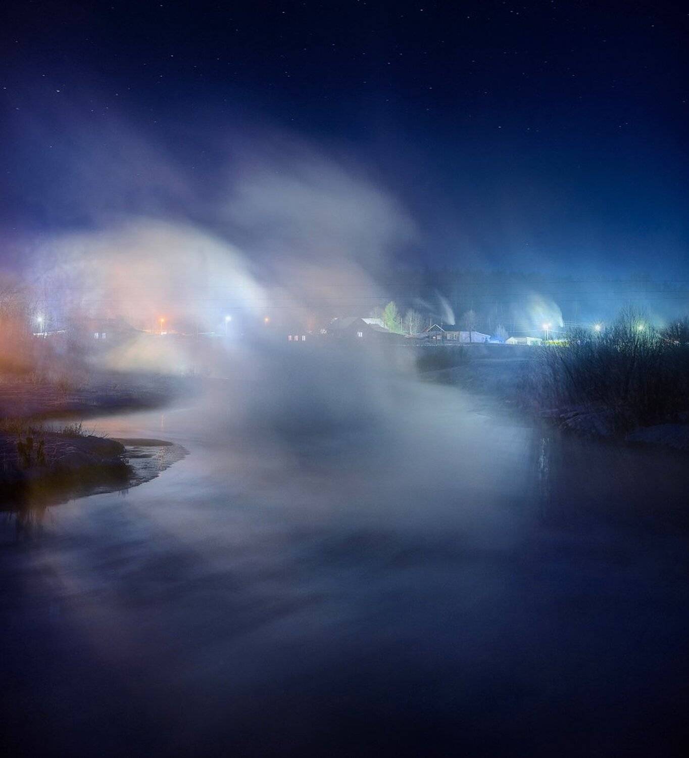 Речной туман. Автор: Устюжанин Михаил , Устюжанин Михаил