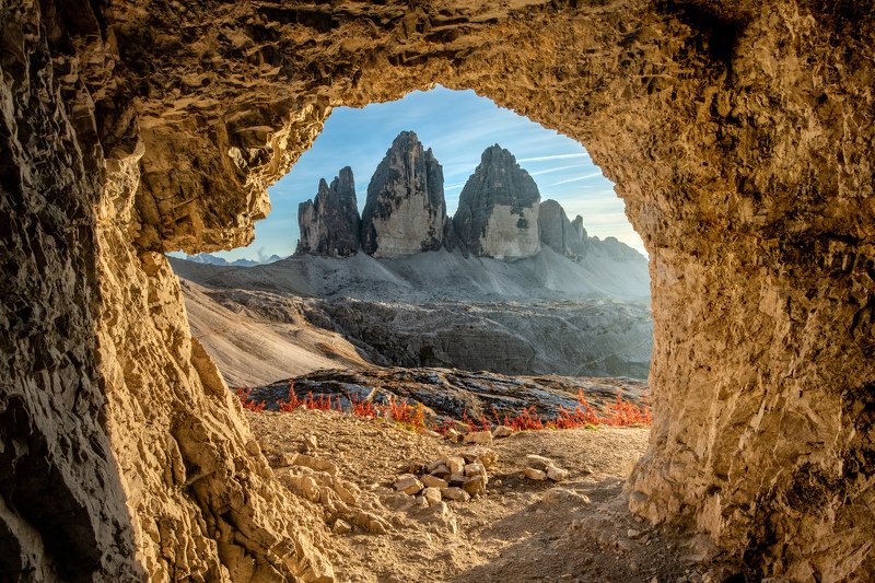 cave, Tre Cime, Mountains, Italy, Dolomite,  Tre Cimephoto preview
