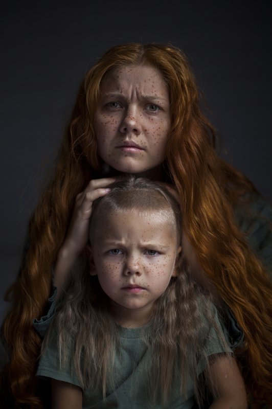 веснушки,мама и сын,рыжие волосы, Весна близко.photo preview