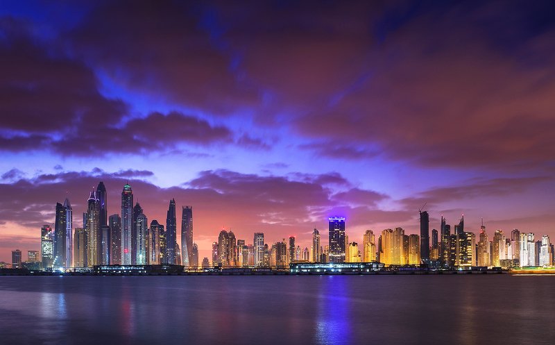dubai, sunrise, modern, arabic, jumeirach, marina, Sunrise in Dubaiphoto preview