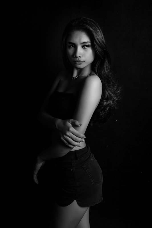 #potrait #model #blackandwhite #bw Potrait photo preview