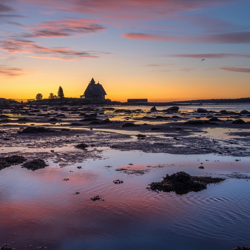 соловки, остров, соловецкие острова, утро, белое море, кемь, отлив, восход, фильм остров, храм, катер, лунгин, рабочеостровск, церковь, декорация, сумерки, Отлив.photo preview