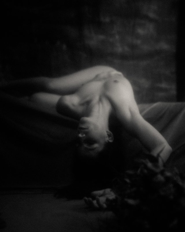 nude, naked, erotic, girl, femme, female, model, boobs, sensual, sexy, firm, bw, dramatic, retro, vintage, mood, moody, room, pretty, portrait She...photo preview