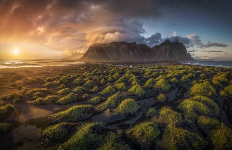 исландия стокснес Пролетая над дюнамиphoto preview