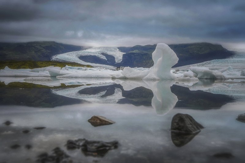 исландия,iceland о тающих формах льдаphoto preview