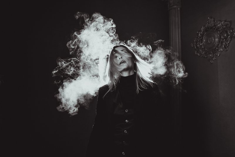 монохром, черно-белое фото, портрет, женский портрет, студия Портретphoto preview