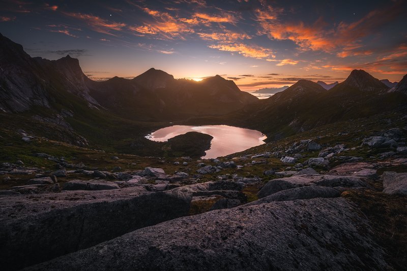 #норвегия #лофотенскиеострова #рассвет #горы #пейзаж #красивыйвид Норвегияphoto preview