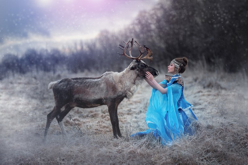 Portrait with the deerphoto preview