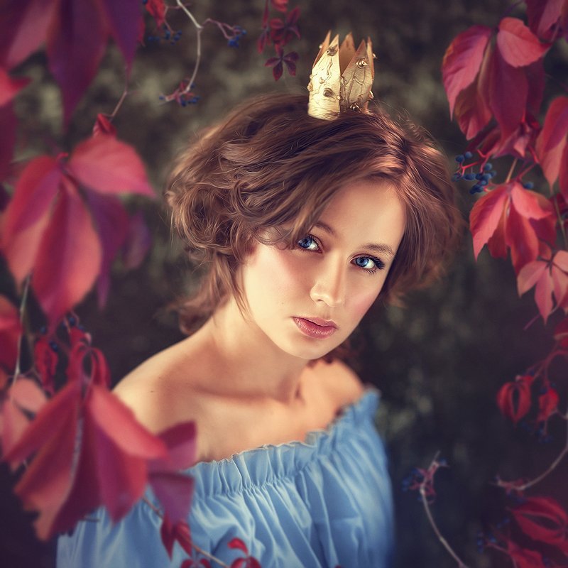 принцесса, женский портрет, портрет, корона, царевна, сказка Виноградphoto preview