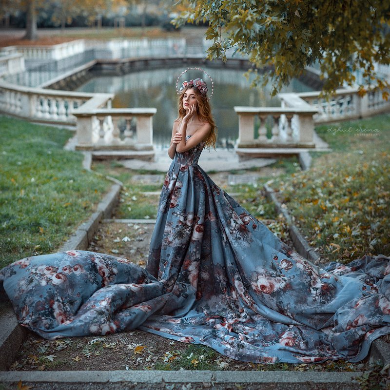 portreit people girl woman irinadzhul dzhulirina green Rosephoto preview