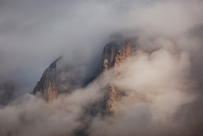mountains, dolomites, italy, sunrise, landscape, nature, travel, summer, peak, clouds Breath of the Mountainphoto preview