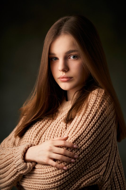 portrait, girl, lowkey, black, beautiful, pretty, eyes, lips, портрет, девушка photo preview