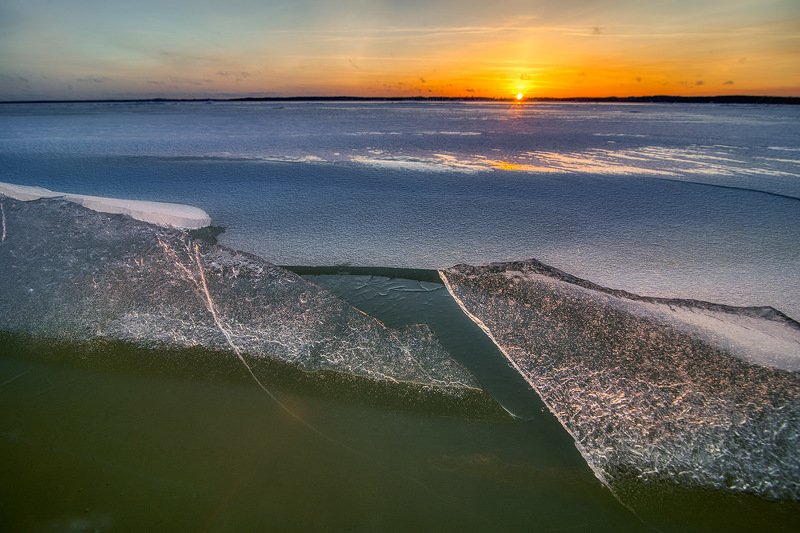 Закатный лёдphoto preview