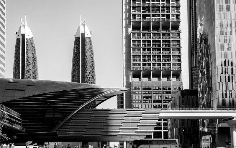 dubai, united, travel, tower, street, skyscraper, sky, modern, middle, downtown, cityscape, city, urban, business, architecture, building, uae, central, skyline, background, apartment, reflection, panorama, office, new, blue, view, industry, emirates, con Dubai International Financial Centrephoto preview