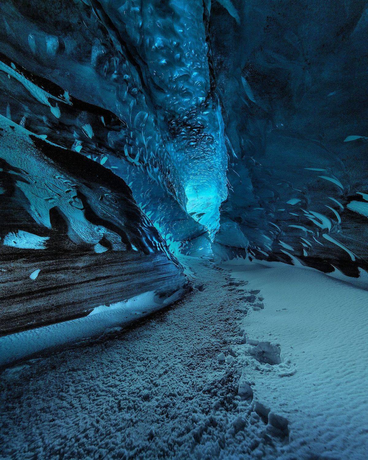 Ледяные пещеры. Исландия. Автор: Андрей Родионов , Андрей Родионов