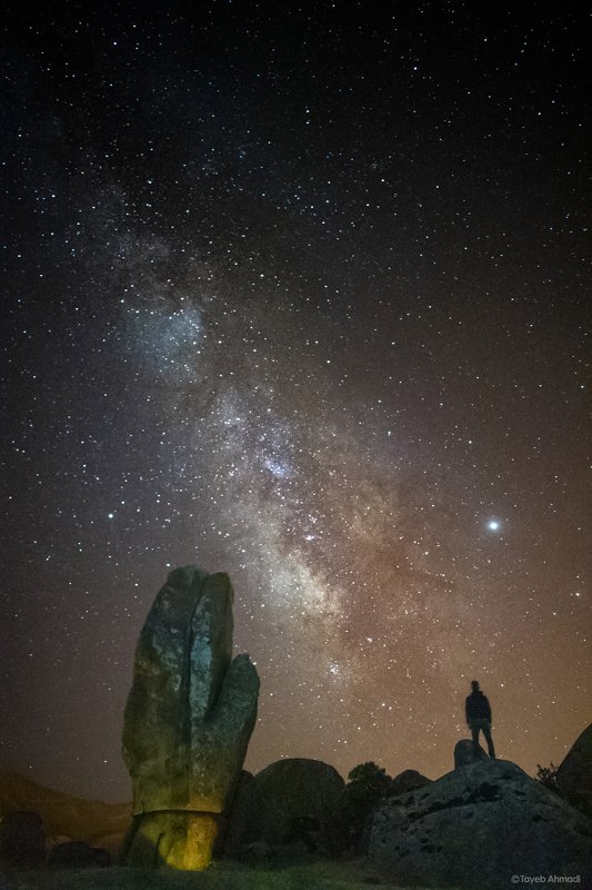 #landscape #night #iran #piranshahr #Milky_Way #Galaxy The legendary stone khoranjphoto preview