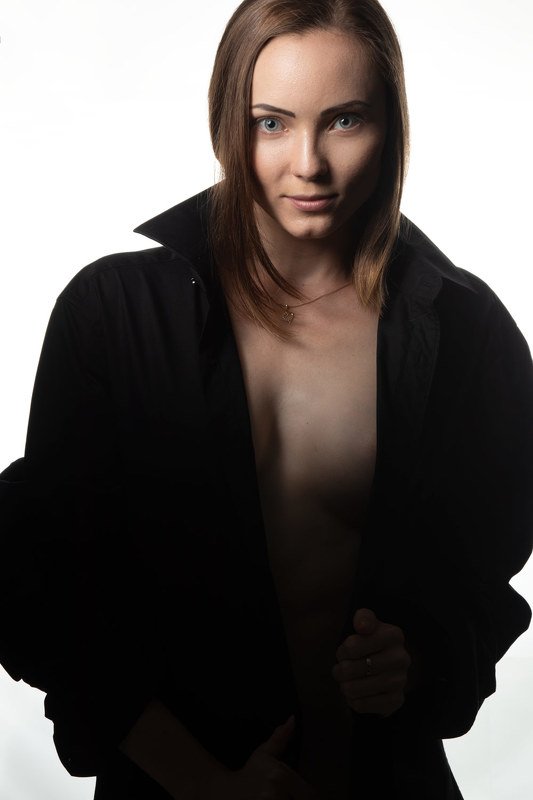 девушка, стиль, портрет, мода, лицо, рубашка, украшения, Катеринаphoto preview