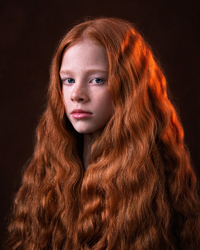 рыжий дети портрет  Света photo preview