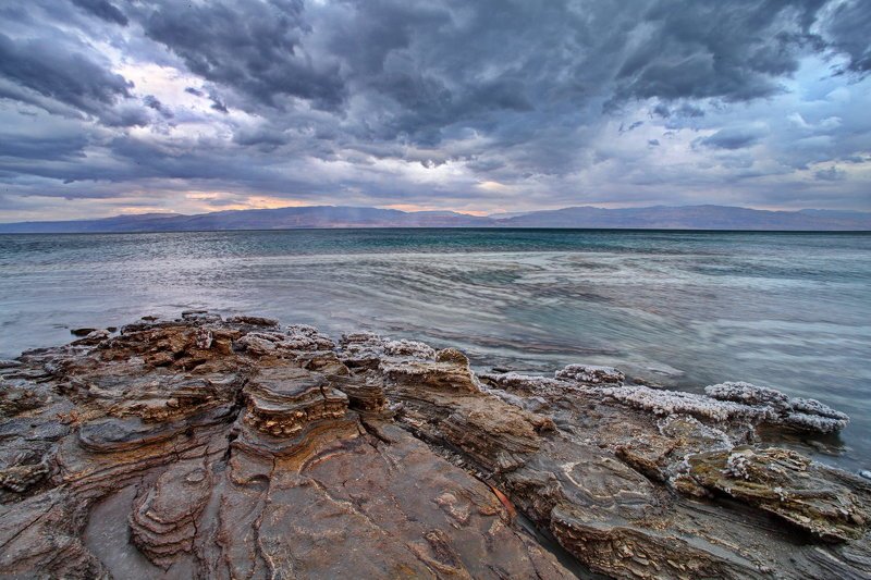 мертвое, море, небо, пейзаж, соль, dead sea, yām ha-melaḥ, стихии 4 стихииphoto preview