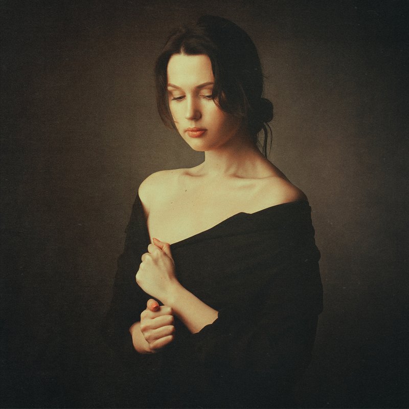 портрет, девушка, красота, женственность, фото, картина, чувственность, женщина, Полинаphoto preview