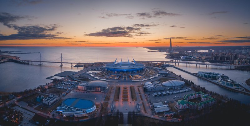 аэросъемка, санкт-петербург Панорама Крестовского островаphoto preview