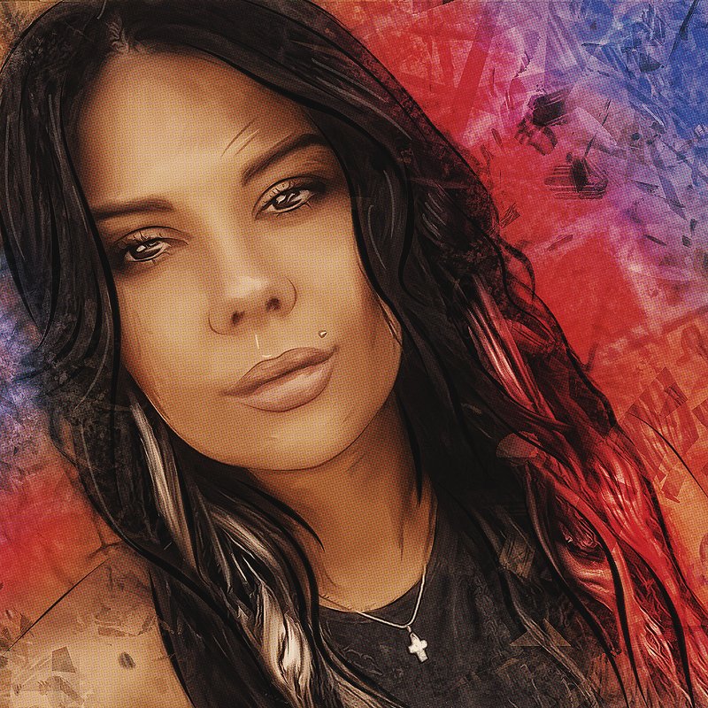 арт-портрет по фото из инстаграмаphoto preview