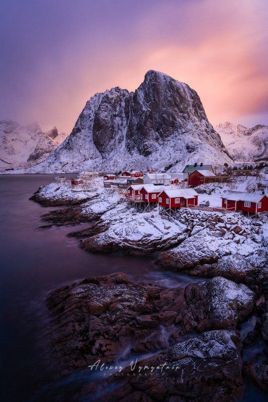 lofoten, norway, reine, sunrise, landscape, island, iconic Рассветное...photo preview