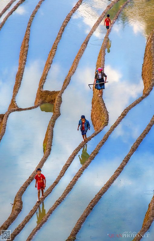 quanphoto, landscape, people, travel, reflections, rural, terraces, farmland, agriculture, highland, vietnam Sky Walkphoto preview