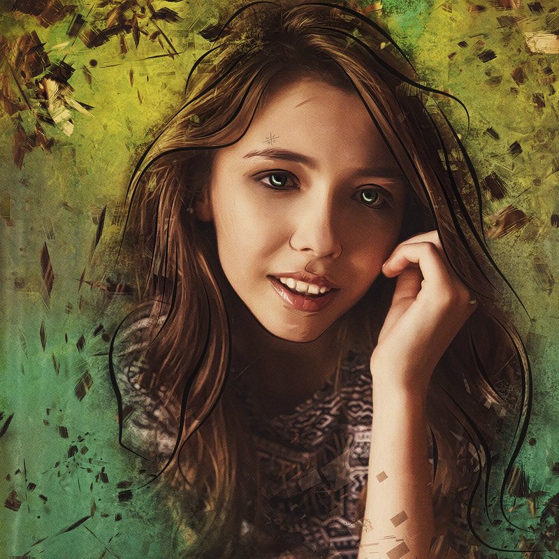 арт-портрет по фото из инстаграмаphoto preview