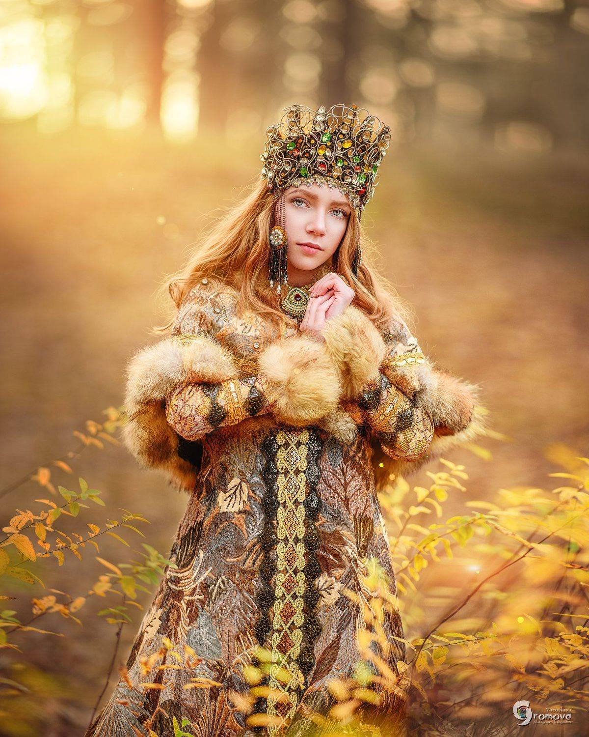 Княжна. Автор: Ярослава Громова княжна, царевна, принцесса, осень, сказка, закат, Киевская Русь, Ярослава Громова