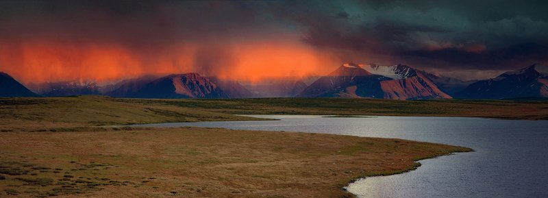 алтай,горы,укок пылающий дождьphoto preview