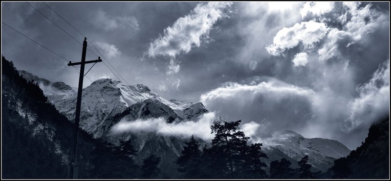 горы, снег , кавказ, приэльбрусье photo preview