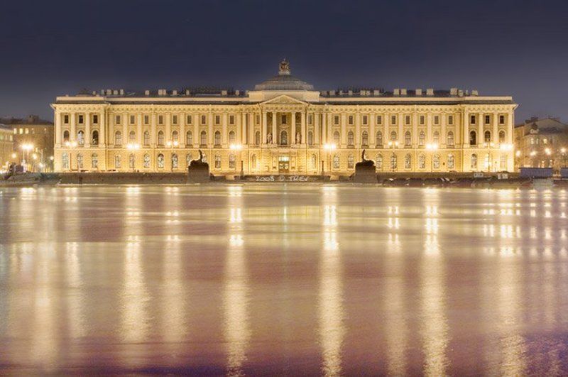 петербург, ночь академия художествphoto preview