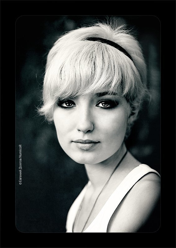 лето, чб, портрет, девушка, глаза ***photo preview