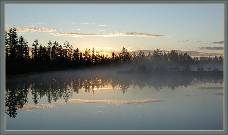 утро,река Утро на рекеphoto preview