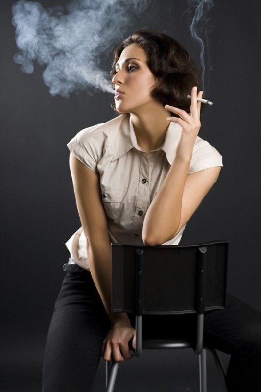 дым, минздрав, сигарета Дымчатая ледиphoto preview