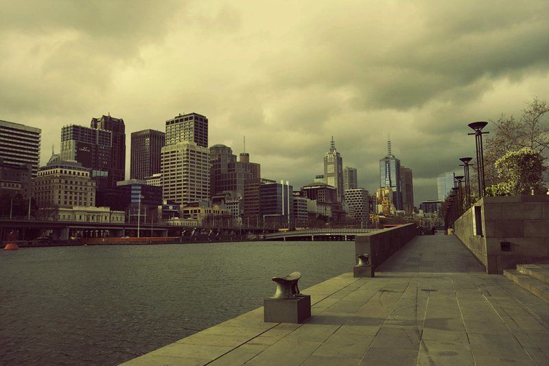 melbourne, australia, rain, cityscape, southbank Older Melbournephoto preview
