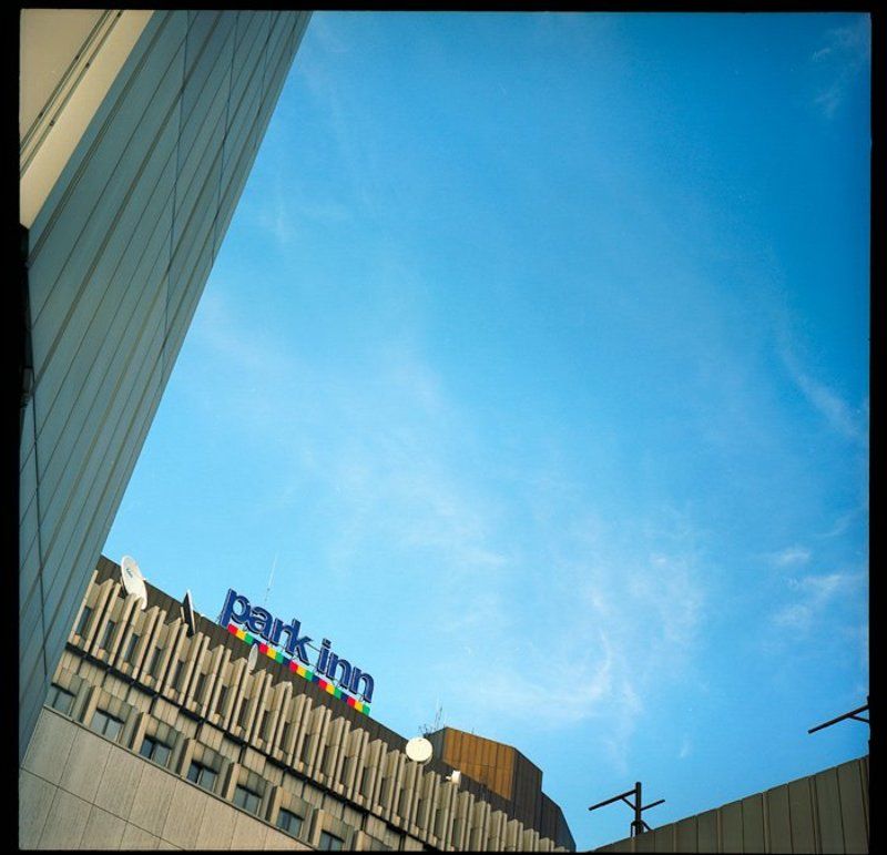 pentacon, 6x6, portra, city, inn, sky ***photo preview