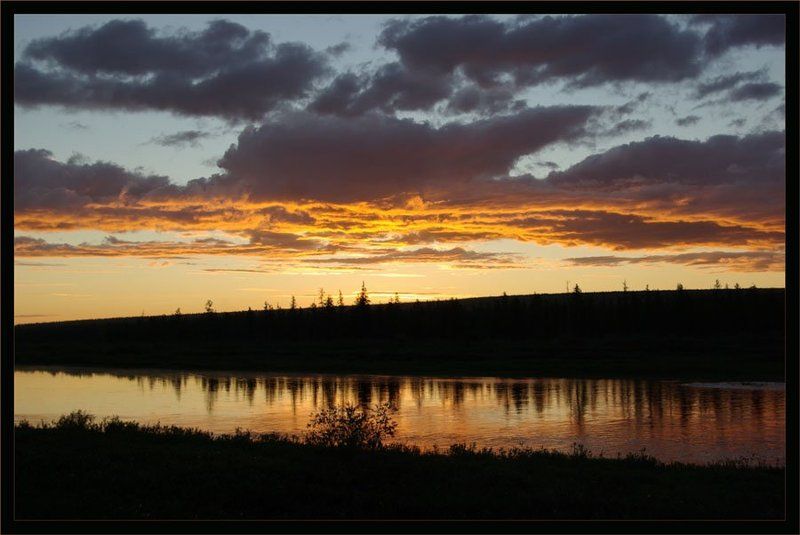 река,ночь,заря Белая ночьphoto preview